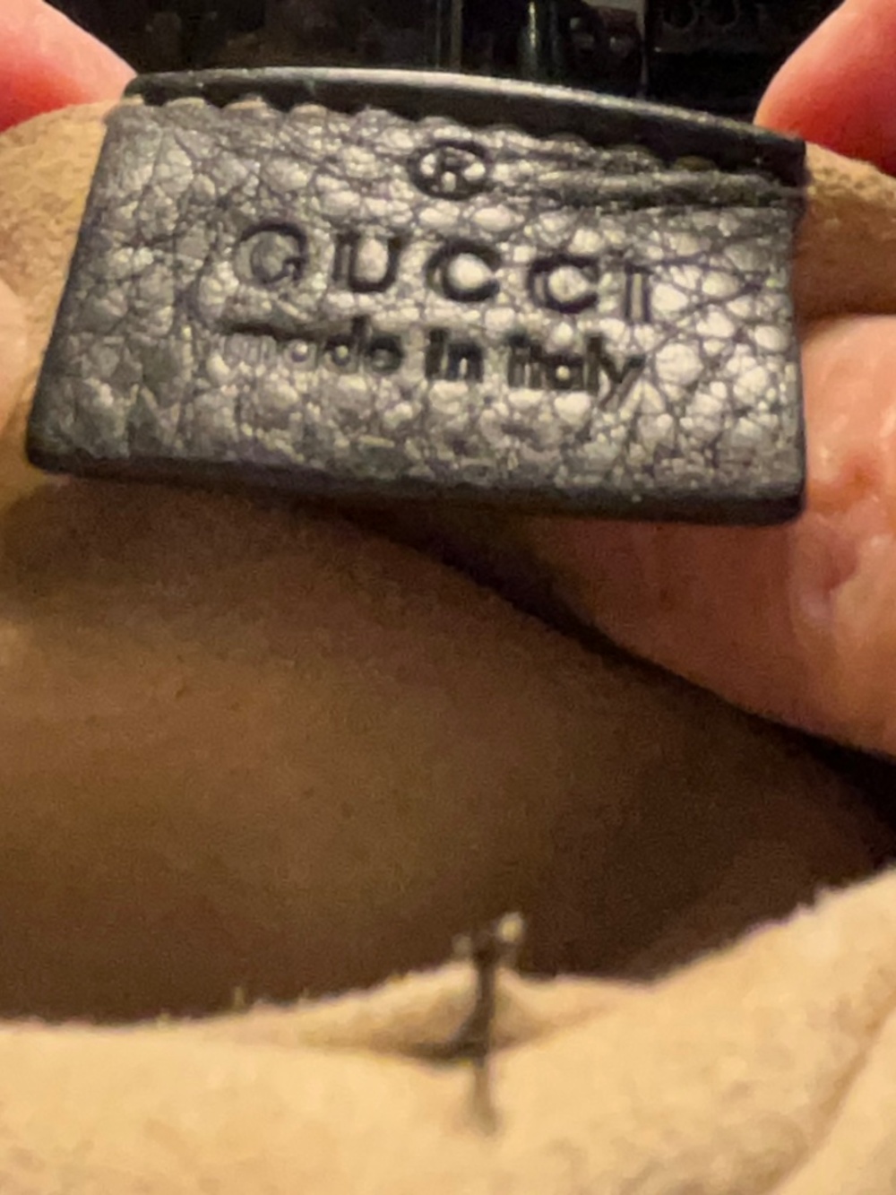 Gucci Black Leather Chain Crossbody Bag